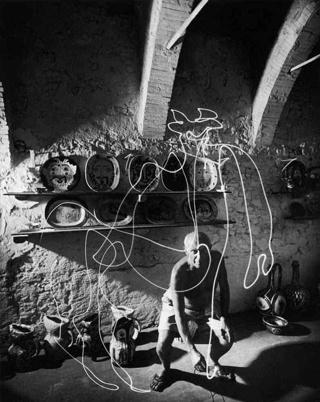 pablo picasso disegni di luce