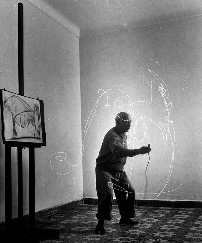 pablo picasso disegni di luce