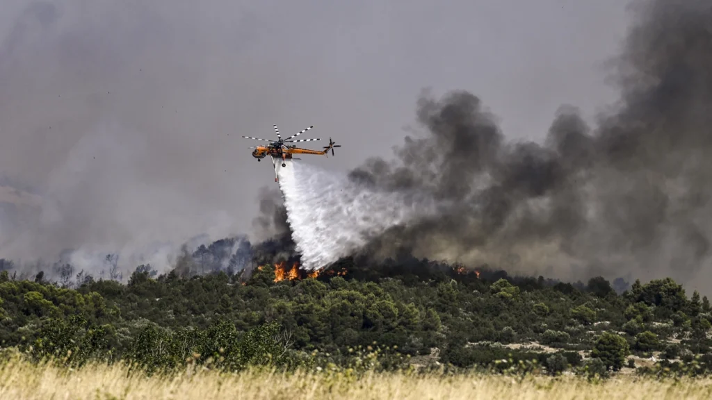 Incendio a Rodi nel 2023